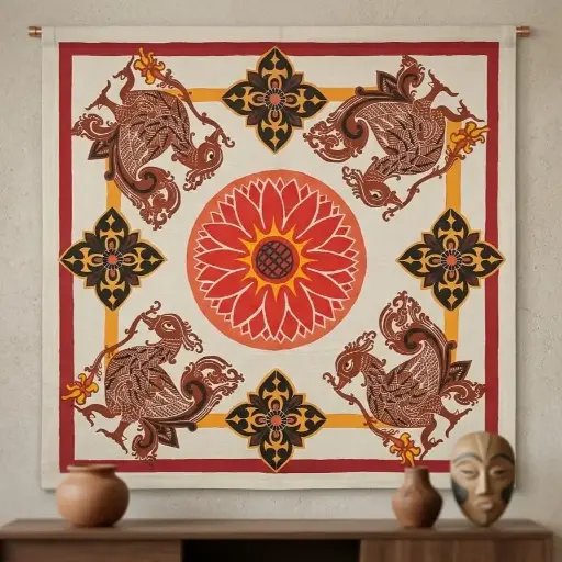 [HI070180001] Berunda Pakshiya Wall Hanging Art 