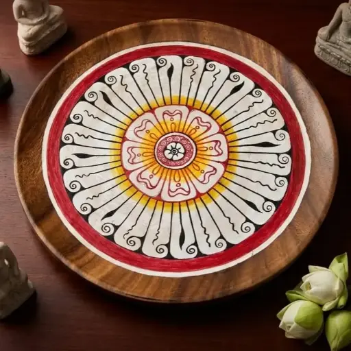 [HI010220003] Art in Wood Plate (TR003) 