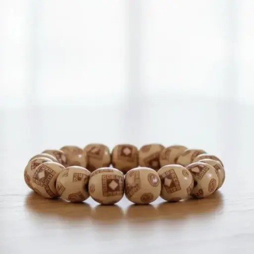 [FL010330007] Wooden Bead Bracelet - CTP506 
