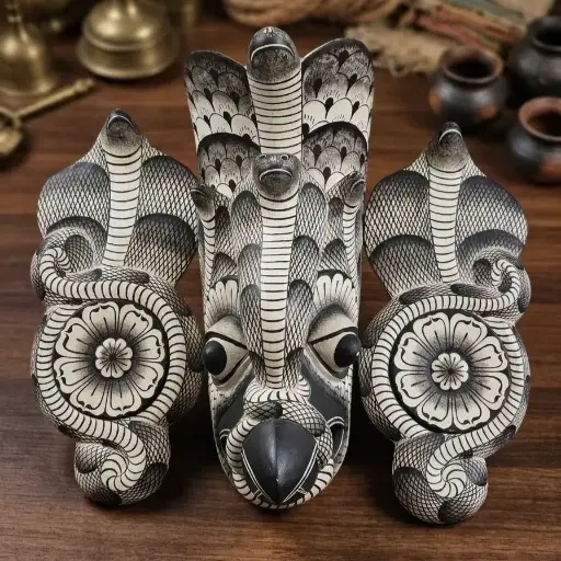 [HI010400056] Gurulu Raaksha Mask 10" 